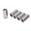 5Pcs Coupling Nut Hex Stainless Steel Anti Corrosion M12 Connector