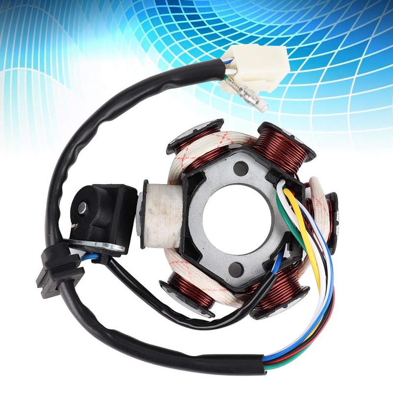 Aramox Magneto Stator, 6 Coils 5-Wire Generator Magneto Stator Coil