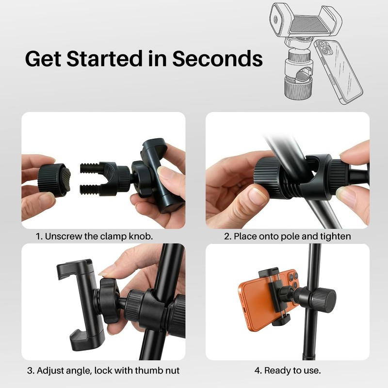 Repmidfer Phone Holder for DJI Osmo Pocket 3 4 Tripod,