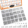 Dianrui 1120PCS 304 Stainless Steel Metric Micro Screws Nuts Assortment,