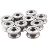 Chiloskit 20pcs 1.5mm Deep Metal V Groove Guide Pulley Bearing
