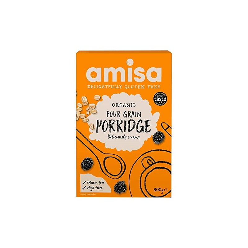 Amisa Deliciously Creamy 4-Grain Porridge, 300g