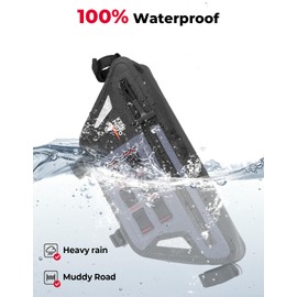 KEMIMOTO Motorcycle Handlebar Bag, Bicycle Front Fork Tool Bag - Fully Waterproof Bag Compatible with Sur-Ron Light Bee X and S X160 X260 Talaria Sting Segway Electric Dirt Bike 2L