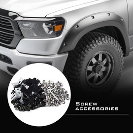 PIT66 Fender Flares Screw/Bolt Hardware Kit Set Compatible with Ford Universal Pocket/Rivet Style