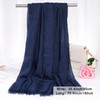 Nydotd Women Summer Cotton Linen Scarf Crinkle Long Beach Shawl