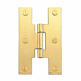 Renovators Supply Manufacturing 3" Flush Brass Cabinet Hardware H Hinge