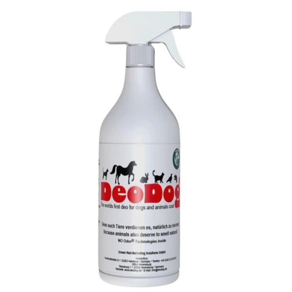 DeoDog 500 ml extreme odour neutraliser, neutralises odours sustainably from surfaces, against dog urine and cat urine, can also be used directly on animals, safe for humans and animals.