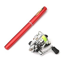 Lixada Pen Fishing Rod Reel Combo Set Premium Mini Pocket Collapsible Fishing Pole Kit Telescopic Fishing Rod + Spinning Reel Combo Kit 1M / 1.4M / 1.8M / 2.1M