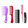 Thewell 5-Piece Multipurpose Comb Set (Hair Comb, Wide-Tooth Comb, Flat Comb, Rat-Tail Comb) Double-Sided Comb 10ea
