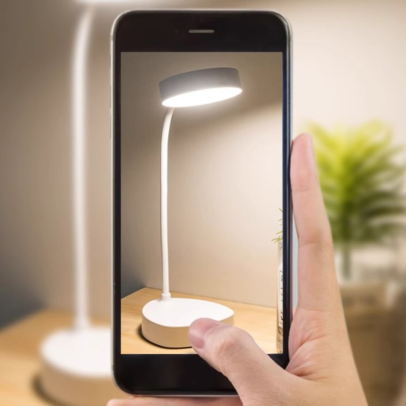 Gooseneck LED Desk Lamp Adjustable Brightness Flexible Task Lamp Bedside