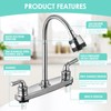 RV Kitchen Faucet Non-Metallic, Flexible Spout for Campers, Motorhomes, Travel