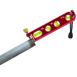 Kapro - 926M PipeMaster Level - Magnetic Billet Torpedo Level - No-Dog Attachment - Features 0°, 30°, 45° and 90° Vials + V-Groove