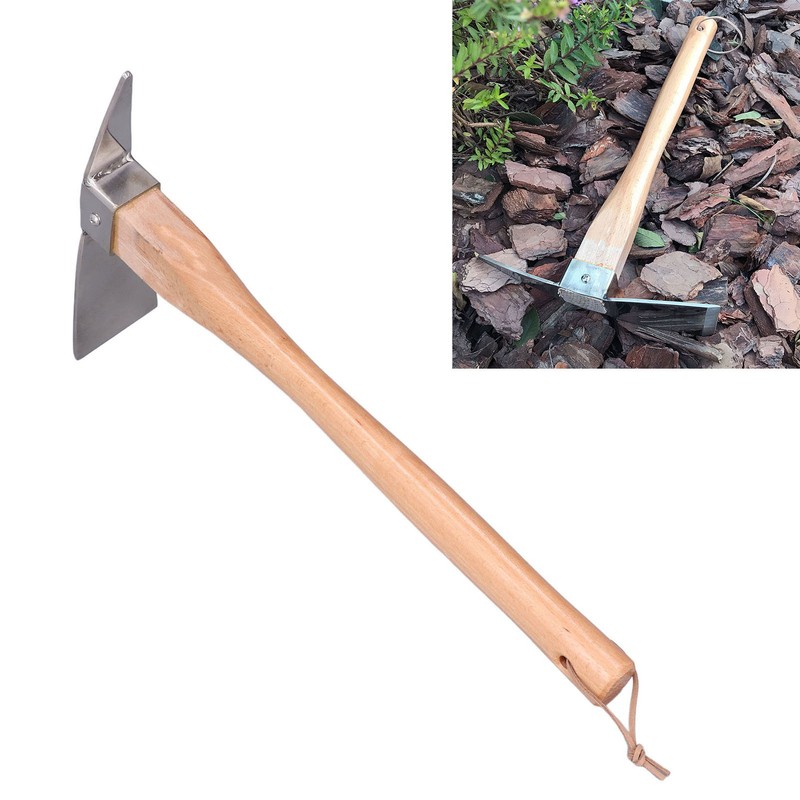 Pick Axe Simple Practical Fine Workmanship Stainless Steel Wood Material