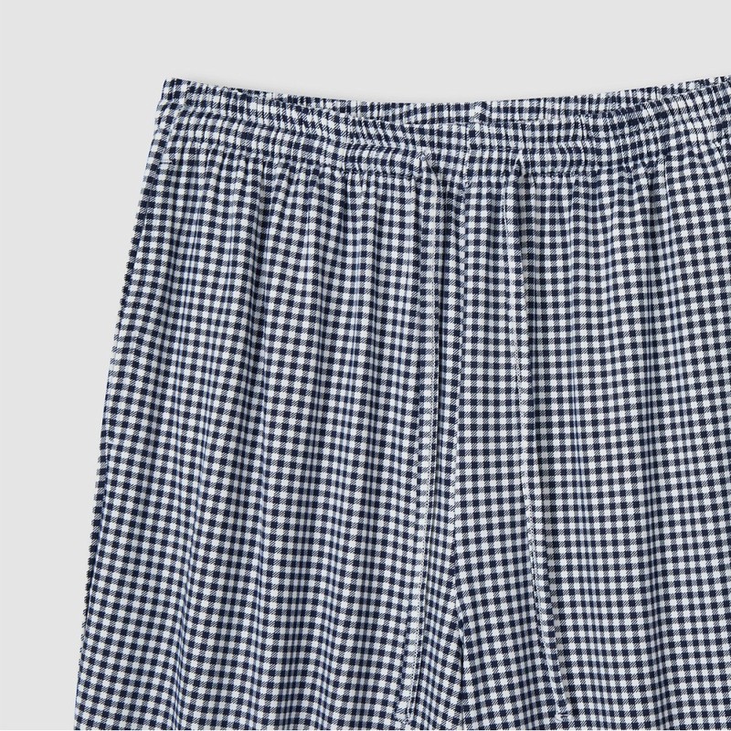 JAJU [JAJU/자주] 여 피치스킨 9부 파자마 세트_라이트 네이비 [JAJU] Women's