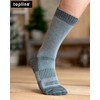 topline 6 Pairs Work Socks, Thermal Socks Men, Grey (6
