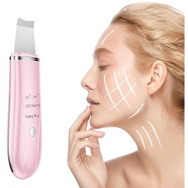 Anteamed Scrubber for Facial Skin, Pore Cleanser, Exfoliating Cleanser, Facial Cleanser, Skin Scrubber Device for Cleansing the Skin (Pink)