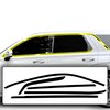 BOGAR TECH DESIGNS Side Window Chrome Delete Dechrome Film Overlay