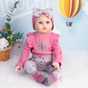 Reborn Baby Doll Clothes 24inch Girl Pink Outfits Accesories Set