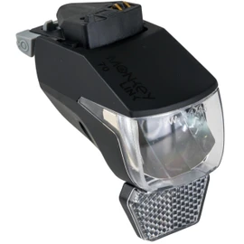 MonkeyLink Light 50 LUX Set Connect Lighting Set for Bicycle, Bicycle Accessories, Bicycle Lights for Front and Rear, Magnetic Mounting, Firm Hold, with StVZO Approval, Black