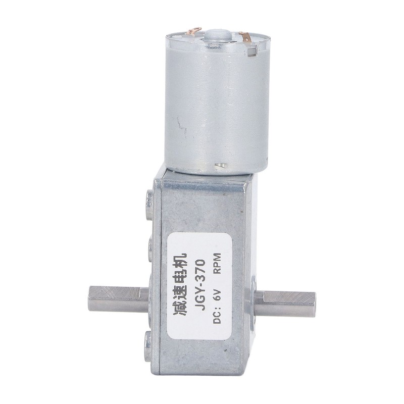 Double Shaft DC Gear Motor 25kg.cm 12mm Self Locking Reversible