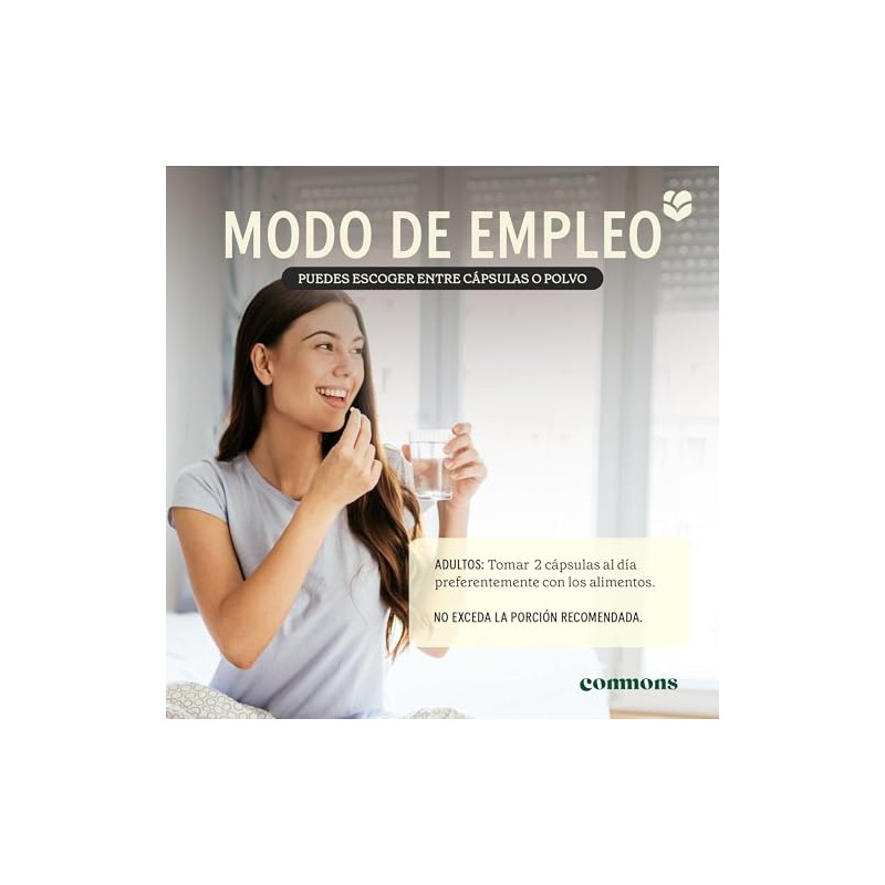 Commons Eleuthero - Adaptógenos - Suplemento Natural - Energía y