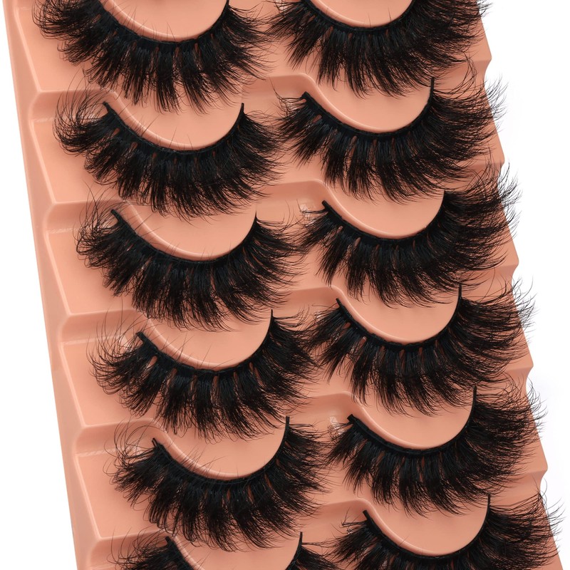 Mink Lashes Full Volume False Eyelashes 18mm Dramatic Faux Mink
