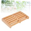 Healeved Relaxation Feet Massager Tool 6 Row Wooden Roller Massager