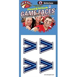 Villanova – Waterless Peel & Stick Temporary Spirit Tattoos – 4-Piece – Wildcats Logo