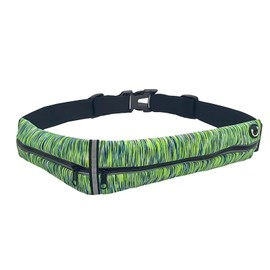 DALO Running Pouch, Non-Shaking, Waist Bag, Large Capacity, Lightweight, Waterproof, 2 Pockets, Smartphone Holder, Body Bag, Unisex, Jogging, Climbing, Sports, green