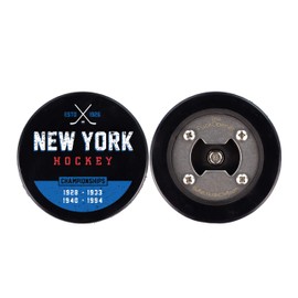 The PuckOpener - Hockey Puck Bottle Opener - New York Manhattan Champs by The PuckOpener