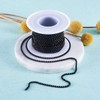 PandaHall 10 Yards Crystal Rhinestone Cup Chains 2mm Black Trimming