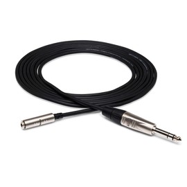 Hosa HXMS-010 REAN 3.5 mm TRS to 1/4" TRS Pro Headphone Adaptor Cable, 10 Feet