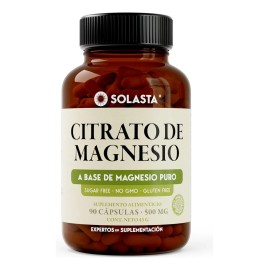 Citrato De Magnesio De 90 Cápsulas | Solasta® Sabor Sin Sabor