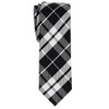Retreez Preppy Plaid Check Woven Microfiber 2" Skinny Tie -