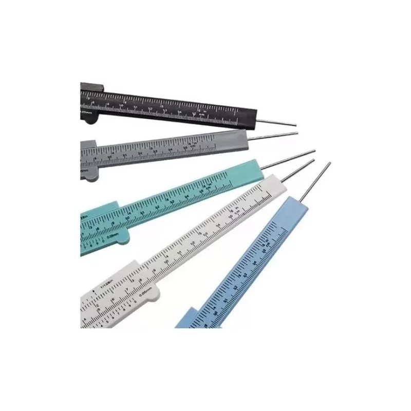 KFMX Calibrador Vernier Medidor Para Cejas Extensión De Pestañas