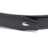 Lacoste LB84670 Men's Cow Leather Business Belt, dark brown