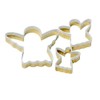 Eddingtons Set of 3 Brass Angel Cookie Cutters with White