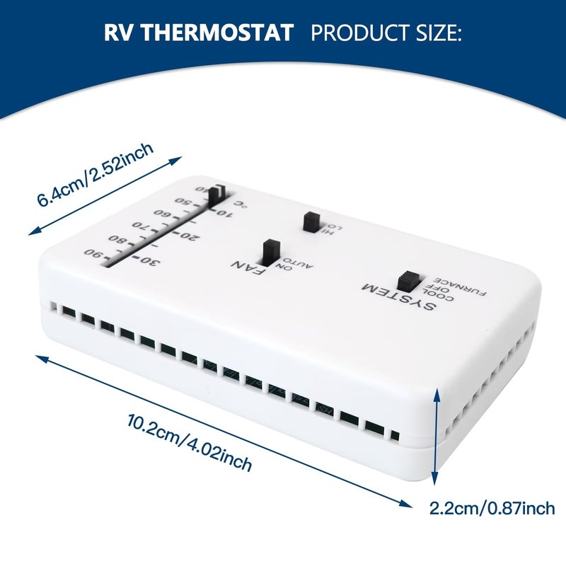 BGEHHCY New 12V DC RV Thermostat | Direct Replacement for