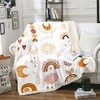 Boho Rainbow Throw Blanket For Girls Throw 50"X60",Cute Bohemian Eyes