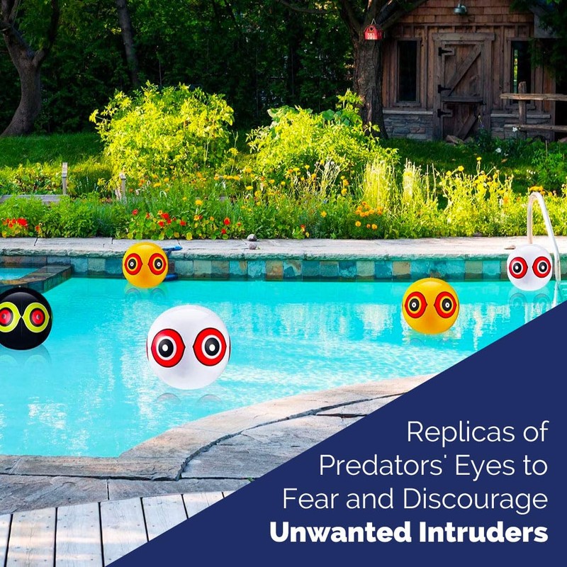 Bird-X Scare-Eye Balloons, Predator 3D Eye Balloons with Glaring, Bright