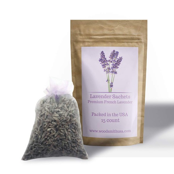 Lavender Sachets |15 Pack| Lavender/Purple Sachet Color | Home Fragrance