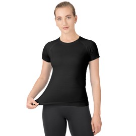 MathCat Workout Shirts for Women,Workout Tops for Women Short Sleeve,Yoga T Shirts for Women,Breathable Athletic Gym Shirts Black