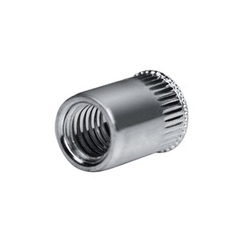 GOEBEL® - 250 x Blind Rivet Nuts M8 Galvanised Steel (Diameter x L) 10.9 x 15.5 mm Blind Nuts Small Countersunk Head Round Shaft Knurled Shaft End Open Insert Nut Rivet Nuts