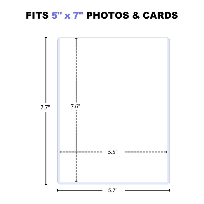5x7 Toploader for Jumbo Cards - Perfect Fit for 5.4"
