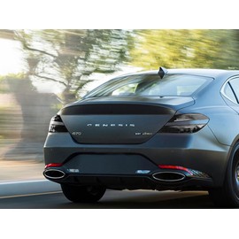 Rvinyl Tail Light Pre Cut Film Tint Cover Kit in Matte Smoke Compatible with Genesis G70 2022-2023 - Adhesive Backs