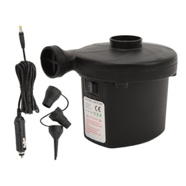 Electric Air Pump 3 Nozzles Portable Inflator Deflator Pump for Inflatable Swimming Ring Pool 100V‑240V AC 12V DC