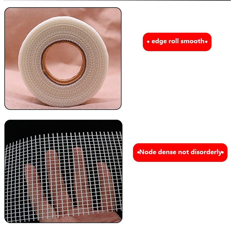 QILIMA Self-Adhesive Fiberglass Drywall Joint Mesh Tape, Fiber Mesh Crack