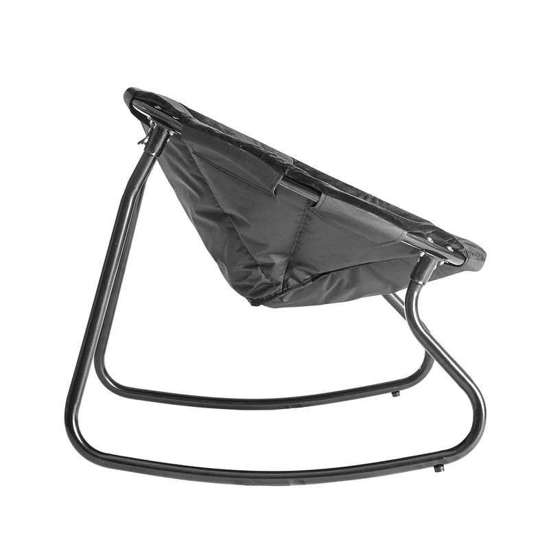 Urban Lifestyle Micromink Rocking Saucer Chair, Black