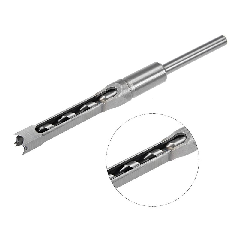 uxcell Square Hole Drill Bit, 1/2 Inch High-Carbon Steel Hollow