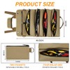 Adiwo Tool Roll Bag, Tool Roll Pouch with 4 Zip